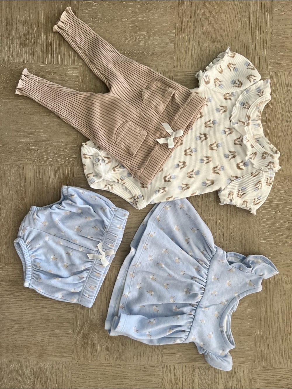 Nicole Miller Interchangeable Baby Girl Outfit Set - 4 Pieces